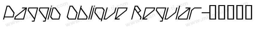 Paggio Oblique Regular字体转换